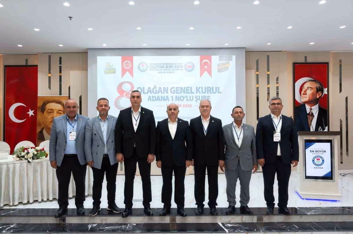 Eğitim-Bir-Sen Adana'da yeni yönetim mazbatasını aldı