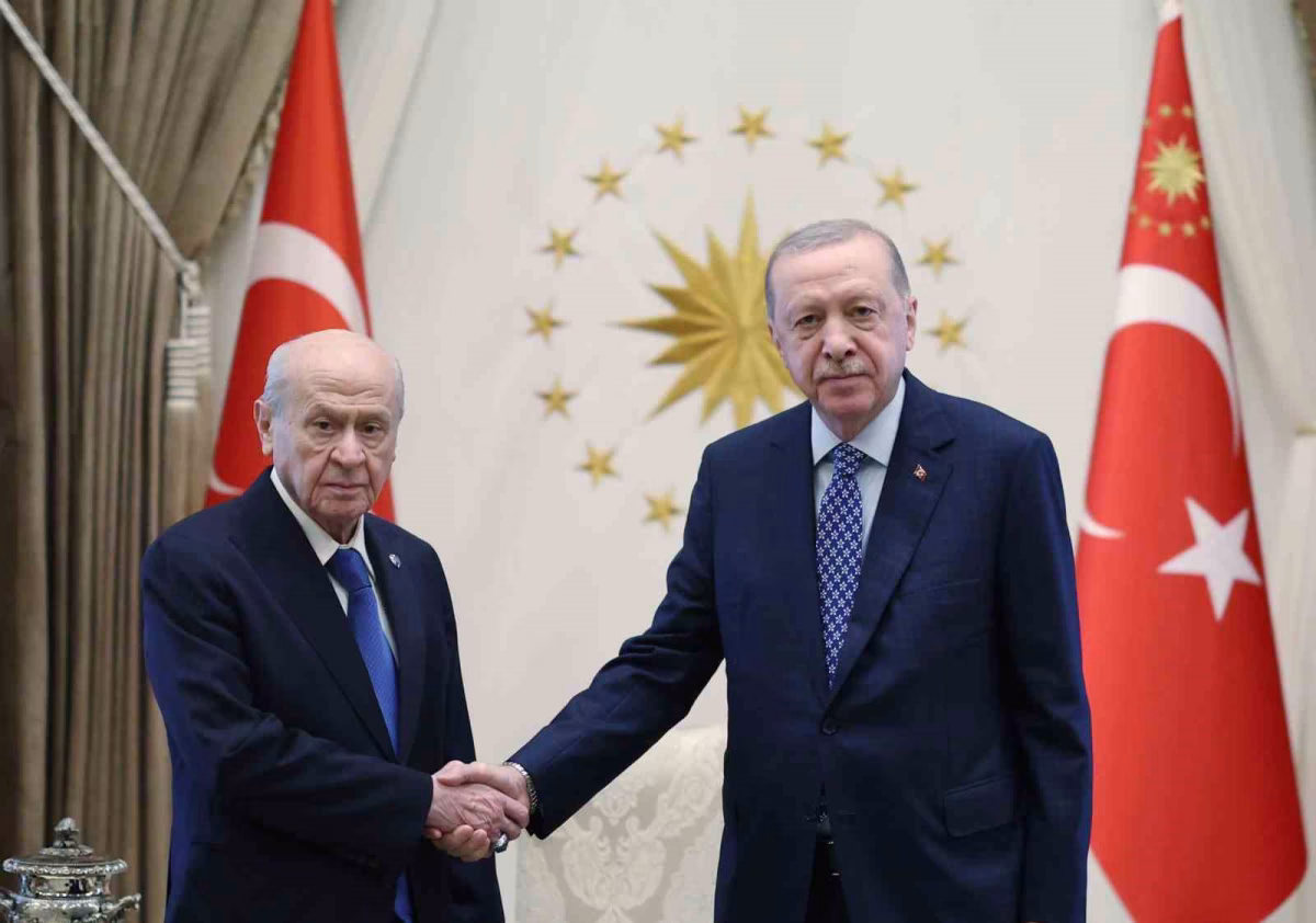 Erdoğan ve Bahçeli Beştepe'de bir araya geldi