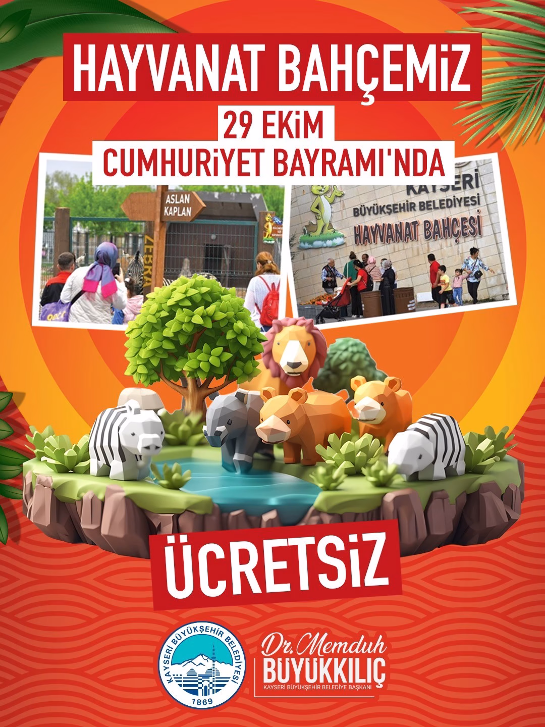 Hayvanat Bahçesi Bayramda Ücretsiz Olacak