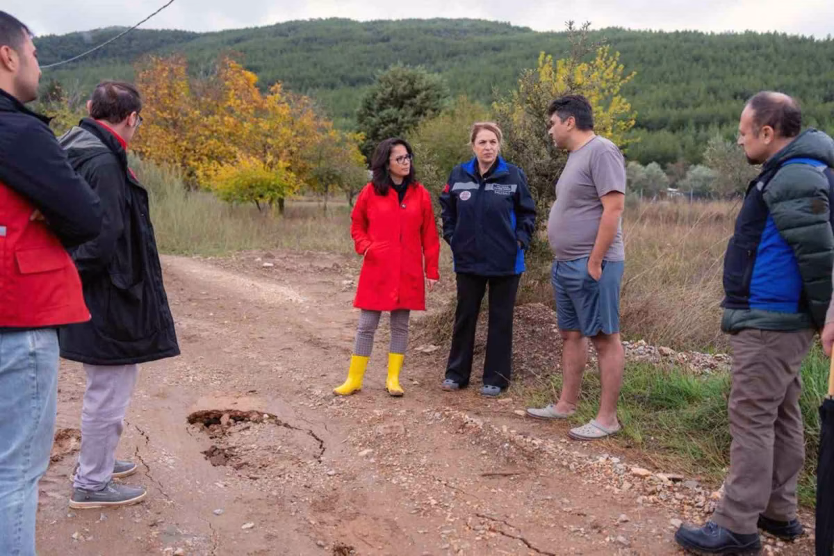 Menteşe'de Yağış Sonrası Altyapı İncelemesi