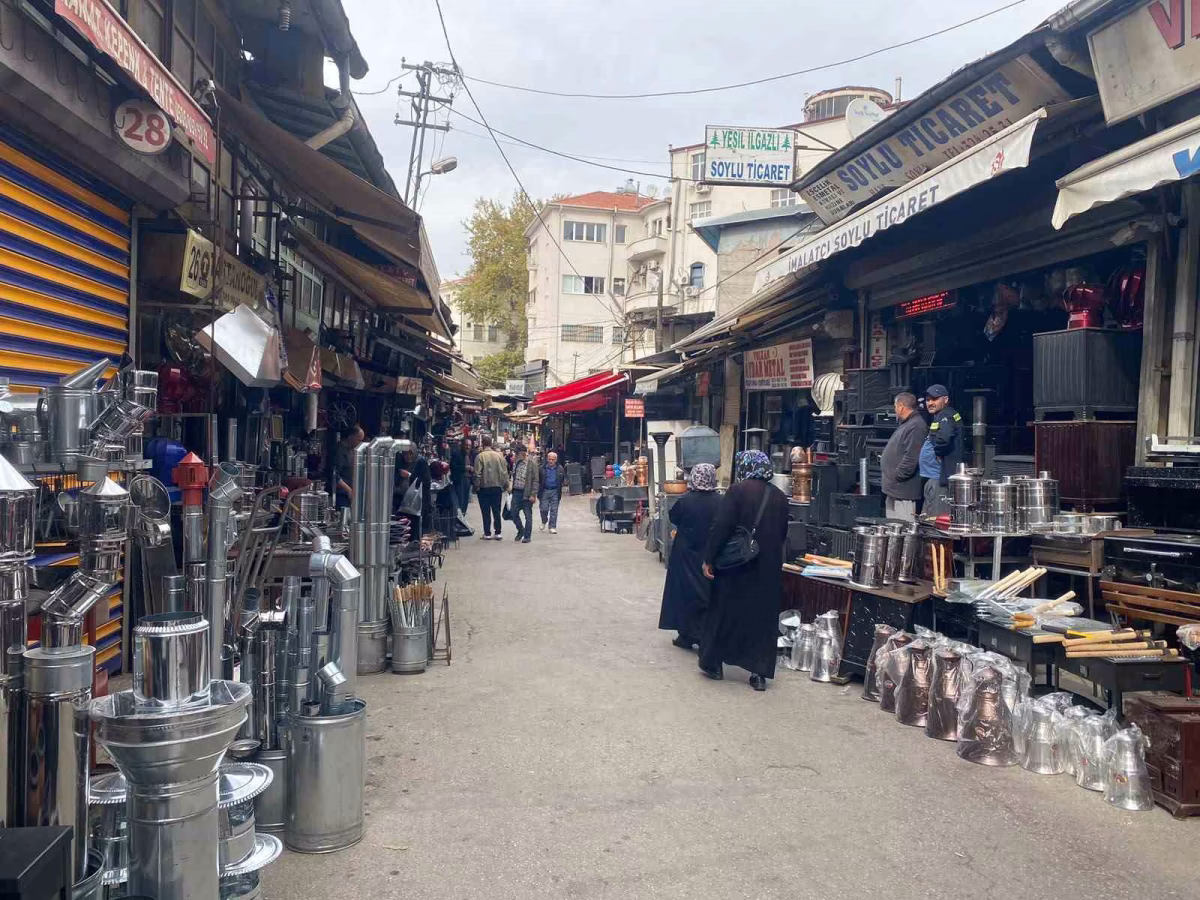 Sobacılar Çarşısı'nda kış mesaisi başladı