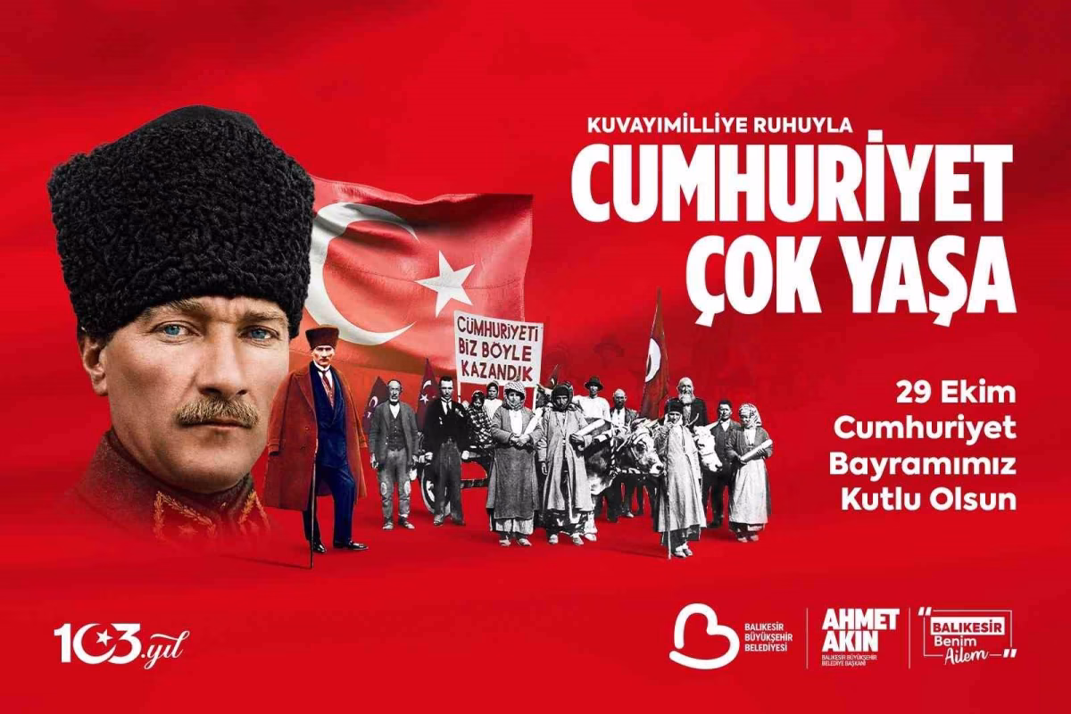 Başkan Ahmet Akın'dan Cumhuriyet Bayramı Mesajı
