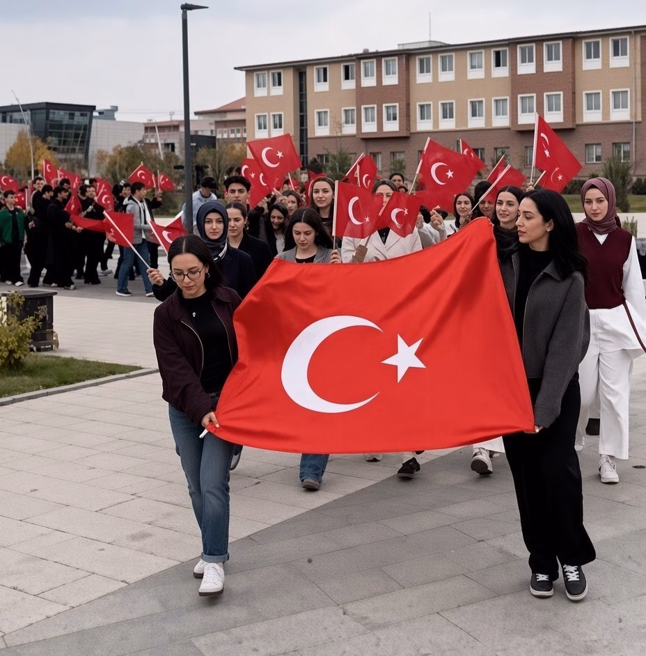 Erzincan'da Cumhuriyet Bayramı coşkulu yürüyüşü