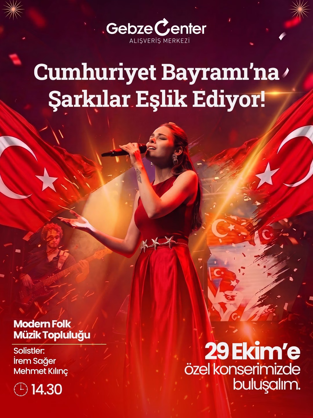 Gebze Center'da Cumhuriyet Kutlamaları Başlıyor