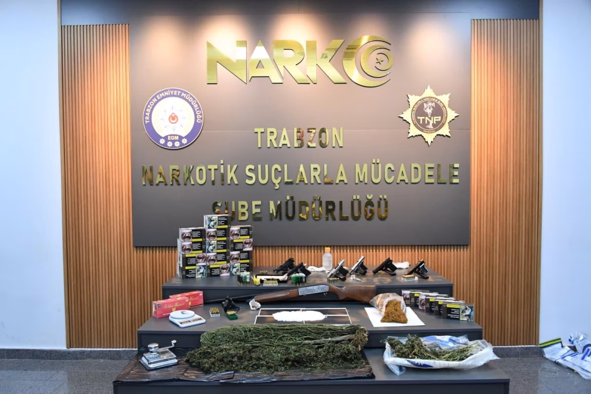 Trabzon'da Şafak Vakti Narkotik Operasyonu