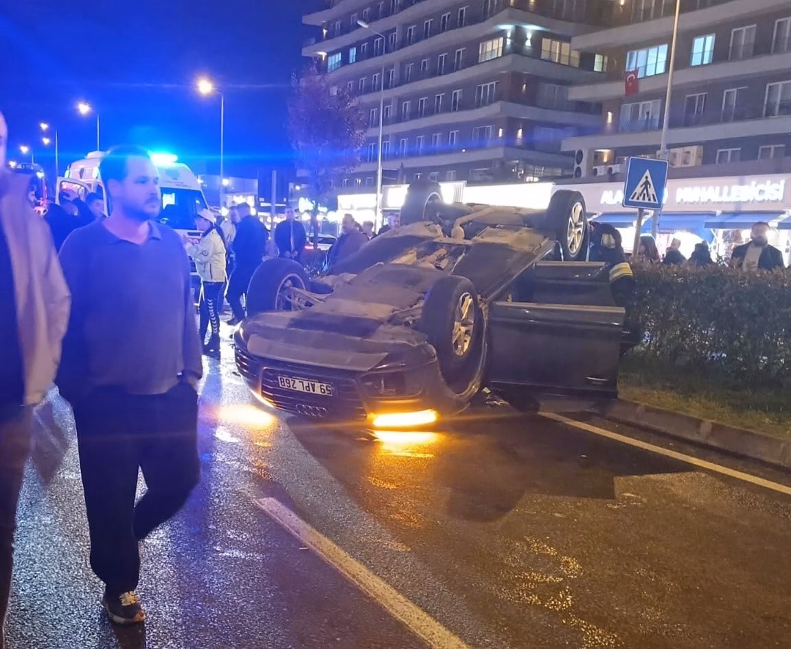 Çorlu'da Otomobil Takla Attı: 2 Yaralı