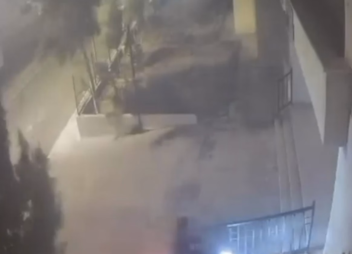 Mardin'de devrilen ağaçtan 10 saniyeyle kurtuldu