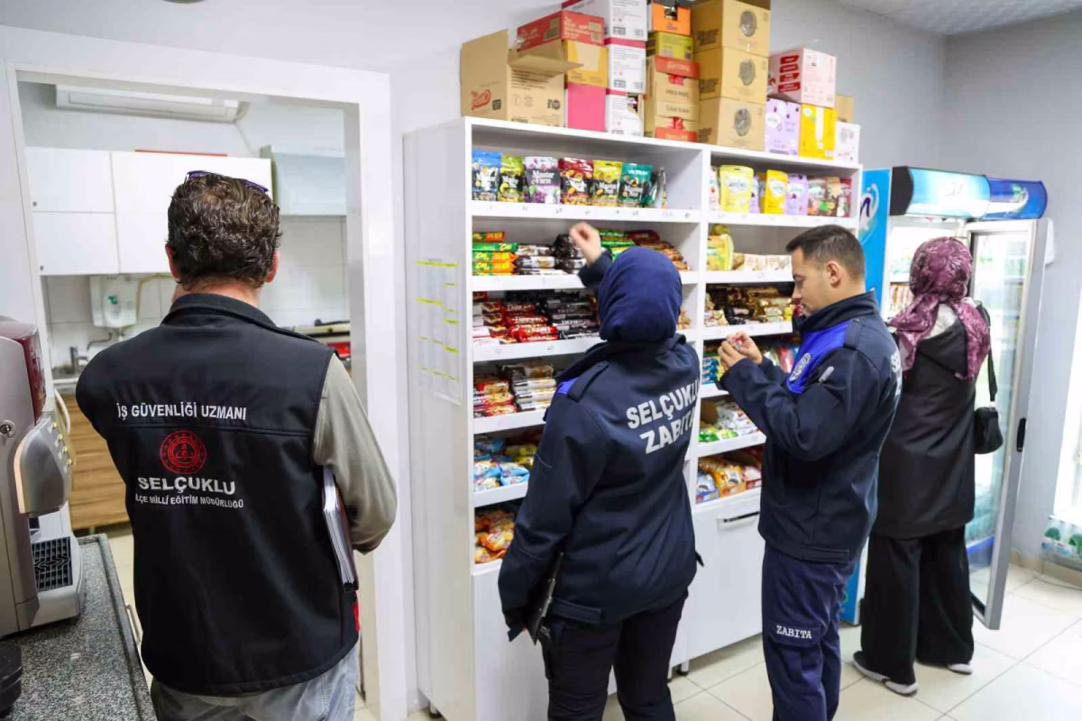 Selçuklu'da okul kantinlerine sıkı hijyen denetimi