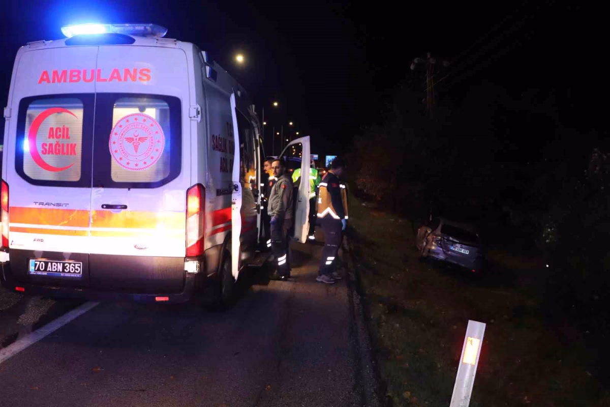 Karaman'da iki otomobil çarpıştı: 4 yaralı