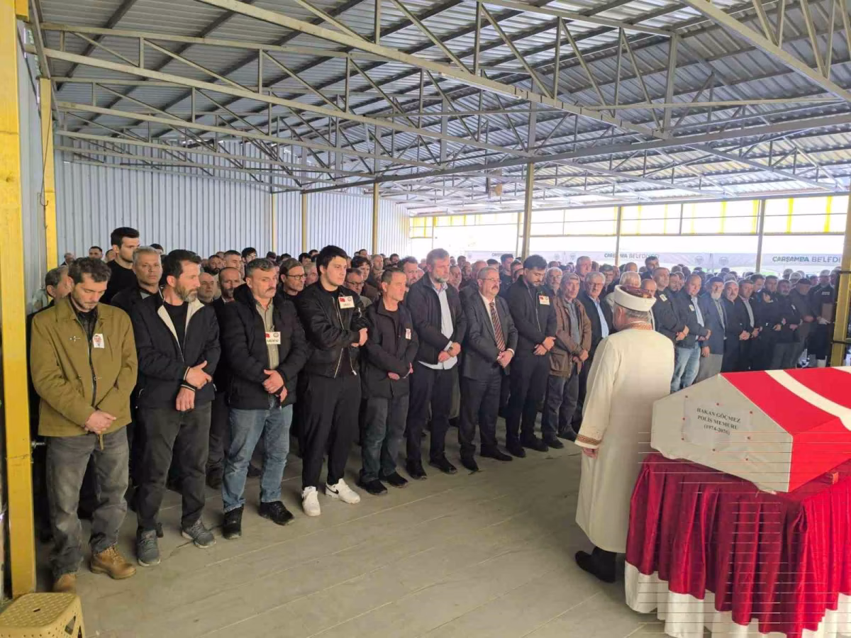 Polis Memuru Hakan Göçmez Son Yolculuğuna Uğurlandı
