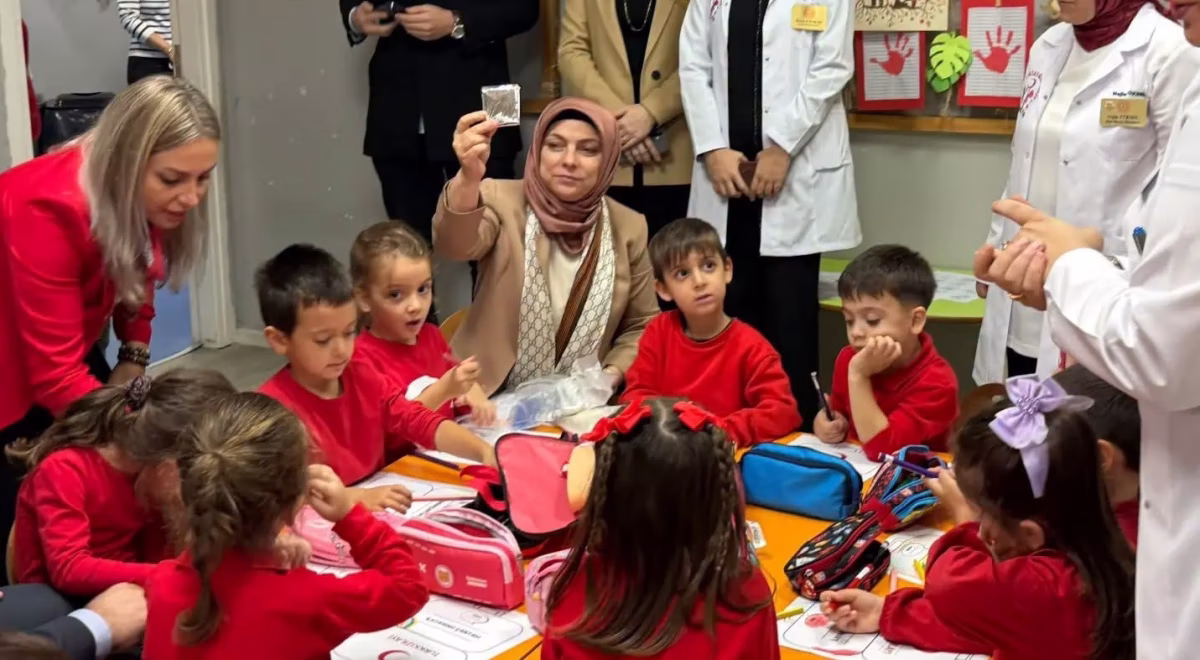 Anaokulunda Kızılay Haftası coşkusu yaşandı