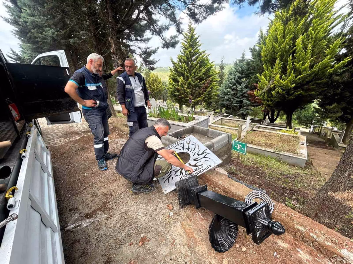 Kocaeli'de mezarlıkların su altyapısı yenileniyor