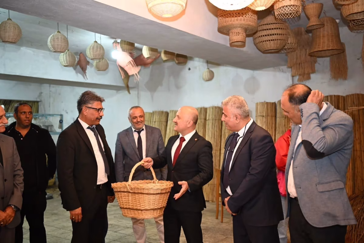 Vali Varol Ilıcabaşı’nın sepetçilik geleneğini inceledi