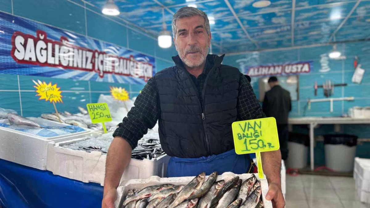 Van Gölü'nün İnci Kefali Tezgahları Süsledi